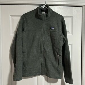 Patagonia gray Synchilla fleece full zip